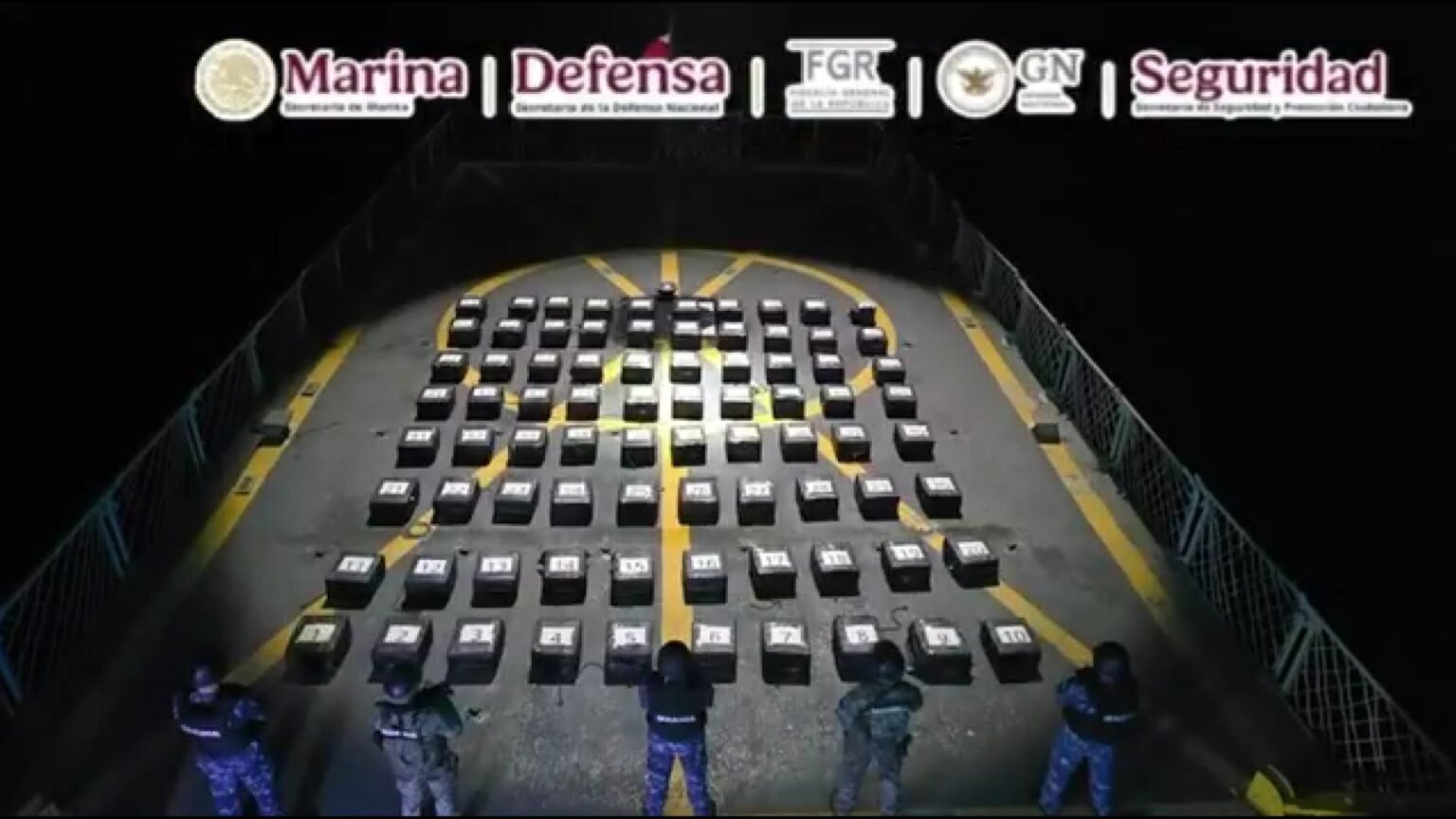 Marina asegura cerca de dos toneladas de cocaína en el Pacífico mexicano