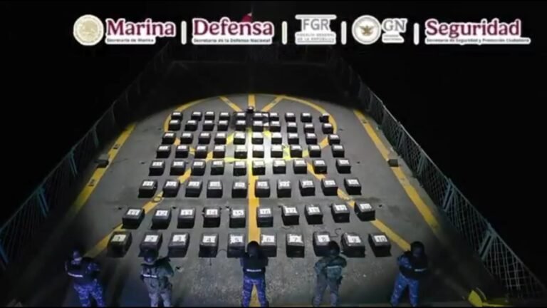 Marina asegura cerca de dos toneladas de cocaína en el Pacífico mexicano