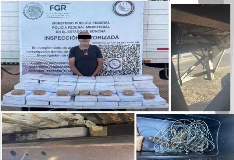 Aseguran 100 kilos de metanfetamina en operativo coordinado en Caborca