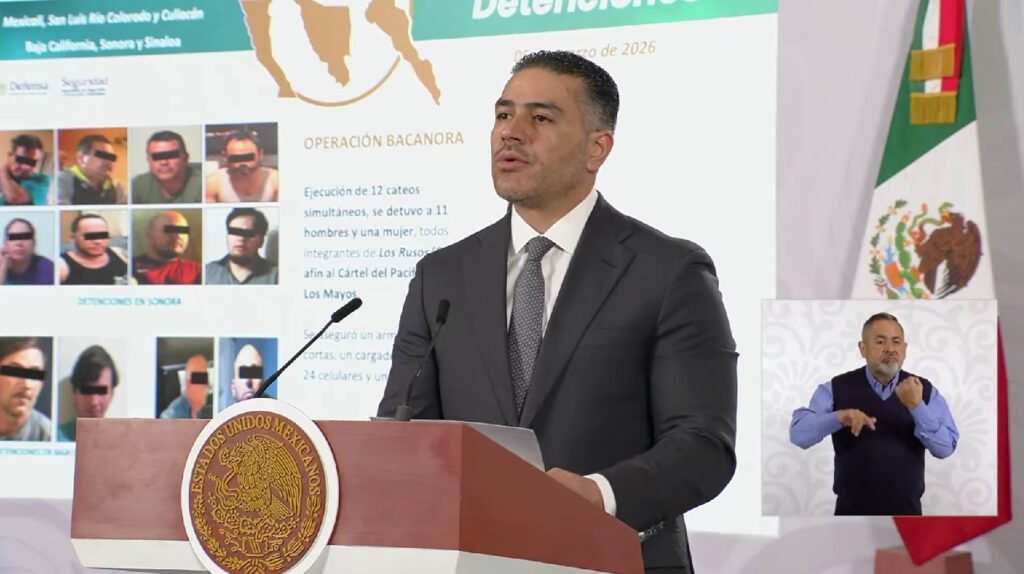 Operación “Bacanora” deja 12 detenidos en el noroeste; ocho fueron capturados en Sonora